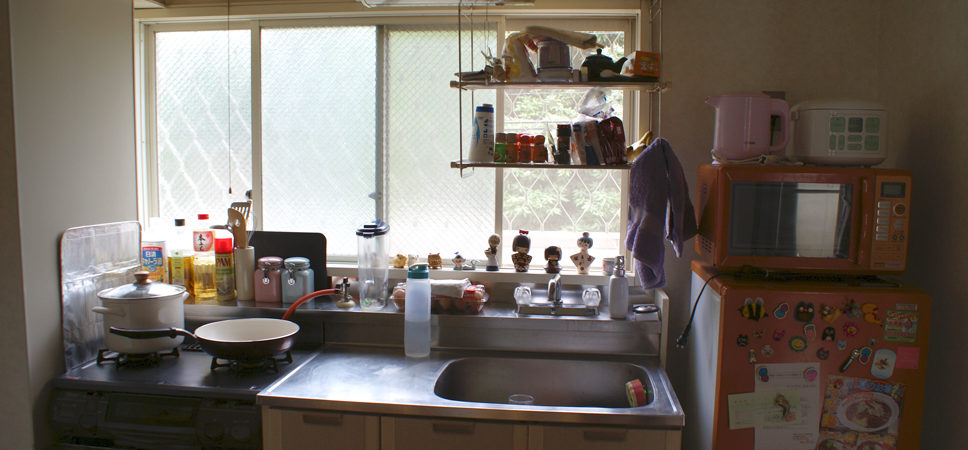 vintage apartment kitchen